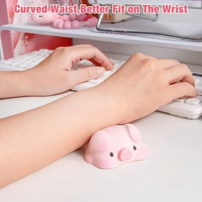 Pembe Domuz Şeklinde Yumuşak Squishy Mouse Pad