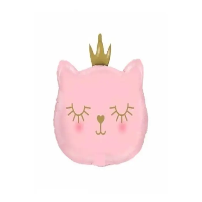 Pembe Kedi Folyo Balon