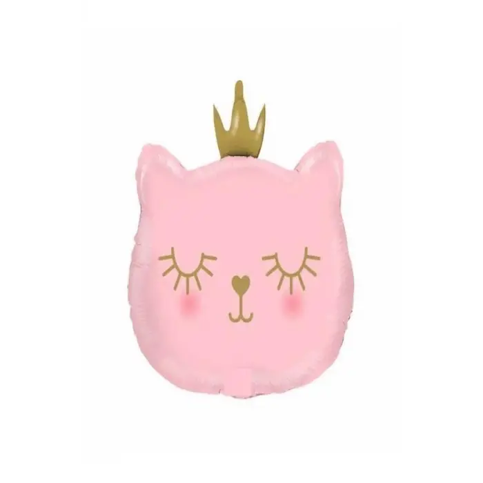 Pembe Kedi Folyo Balon