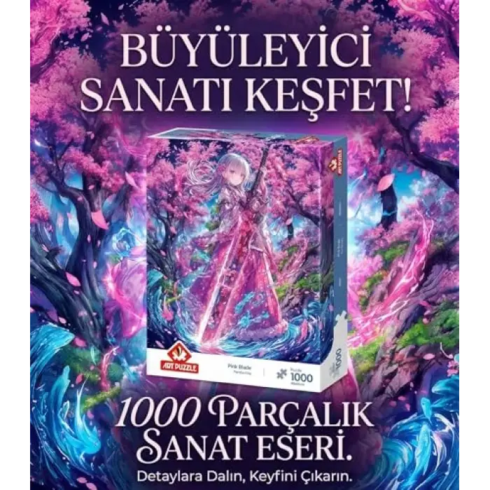 Pembe Kılıç 1000 Parça Puzzle
