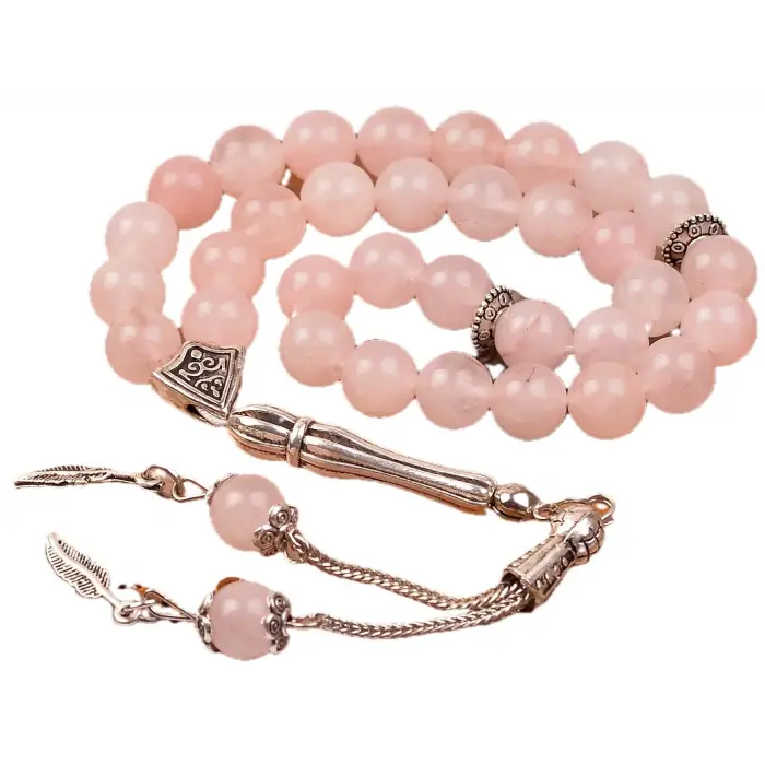 Pembe Kuvars Taşı Tesbih (8 mm)