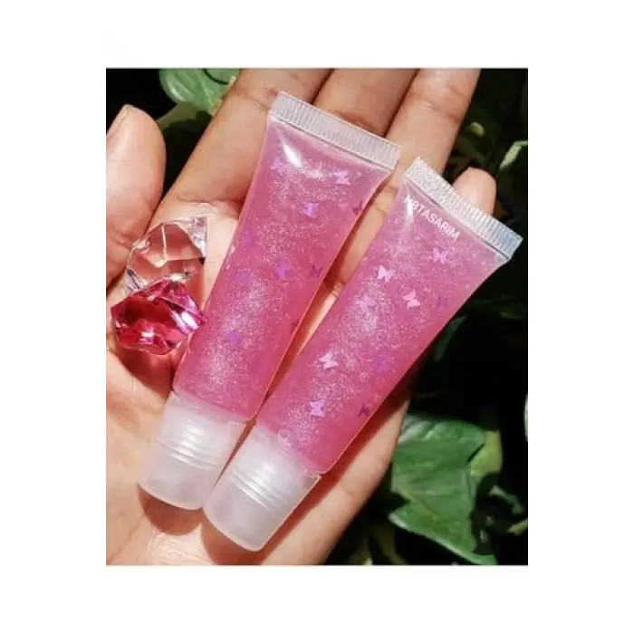 Pembe Lipgloss 2 Li Kelebek Detaylı