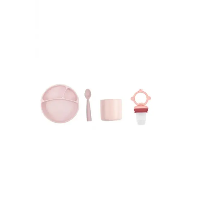 Pembe Mega Silikon Bebek Beslenme Seti