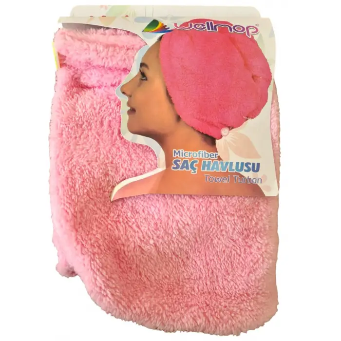 Pembe Saç Havlusu