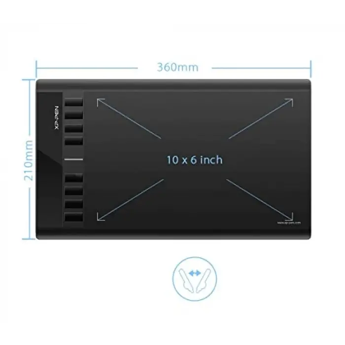 Pen Star03V2,10X6” Grafik Tablet