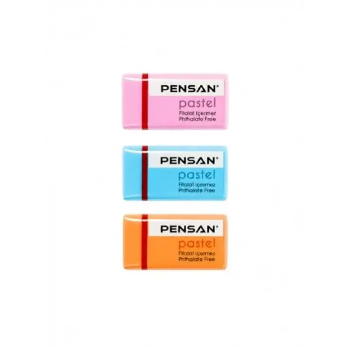 Pensan Pastel Renkli Silgi 3 Adet