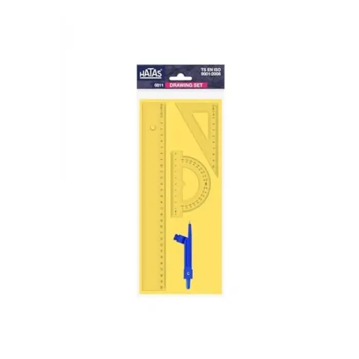 Pergelli Ekonomik Çizim Seti 30 Cm Cetvelli