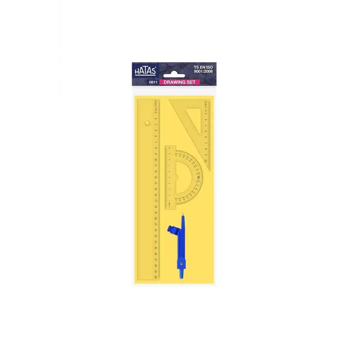 Pergelli Ekonomik Çizim Seti 30 Cm Cetvelli