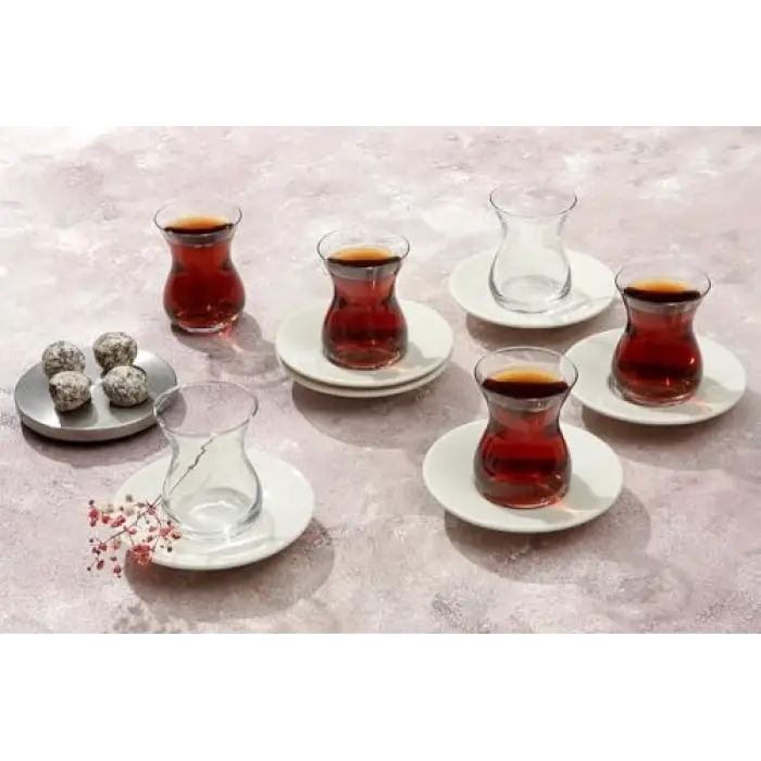 Peride Alumilite 6 Kişilik Çay Takımı
