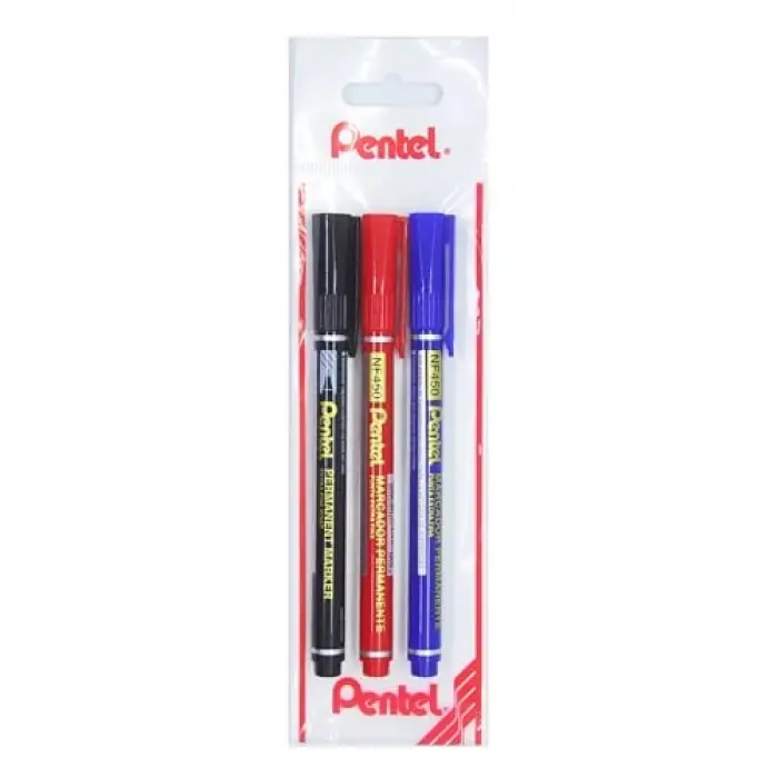 Permanent Marker - Ekstra İnce Uç Siy-Kır-Mav