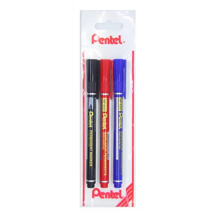 Permanent Marker - Ekstra İnce Uç Siy-Kır-Mav