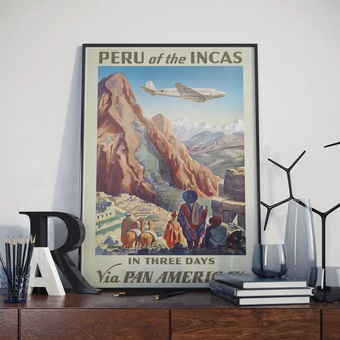 Peru Vintage Sanatsal Poster 60x90cm.
