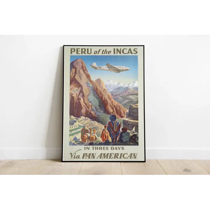 Peru Vintage Sanatsal Poster 60x90cm.