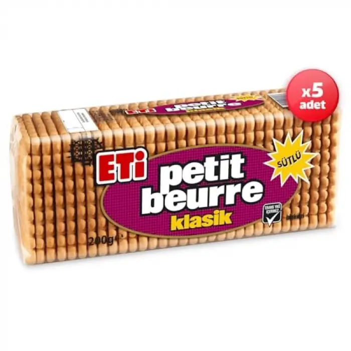 Petit Beurre Bisküvi 5 x 200 g