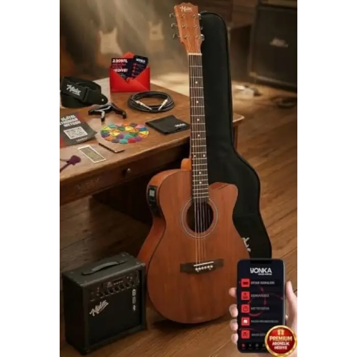 Phx-188AMP 4/4 Elektro Akustik Gitar