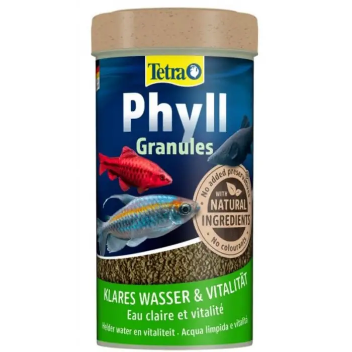 Phyll Granules Taneli Balık Yemi, 250 ml