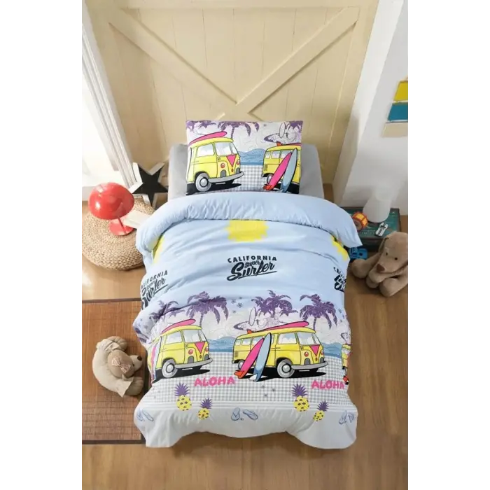 Pie Genç Nevresim Takımı Ranforce Tek kişilik 160x220