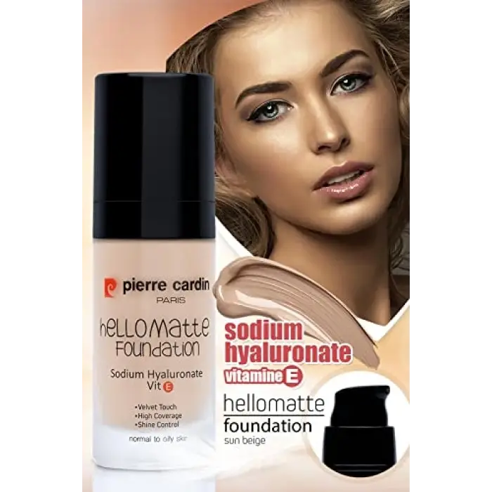 Pierre Cardin HelloMatte Foundation - Sun Beige - 30 ML