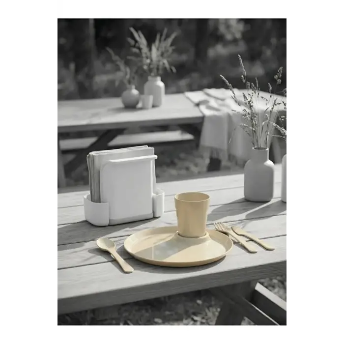 Piknik Seti, 4 Kişilik 22 Parça, Bej MRD473