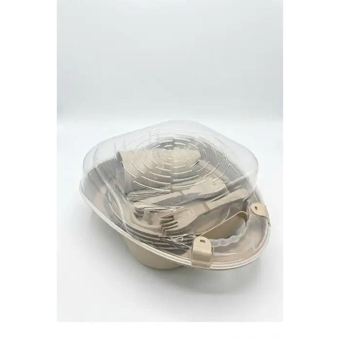 Piknik Seti, 4 Kişilik 22 Parça, Bej MRD473