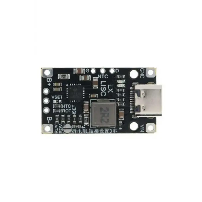 Pil — Type-C USB 2S Bms 15W 7.4-8.4V 1.5A Şarj Boost Modülü