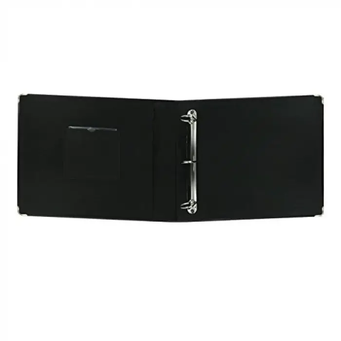 Pioneer T12JF-BK 30 cm x 30,5 cm Dikişli Suni Deri 3 Halkalı Cilt, Siyah