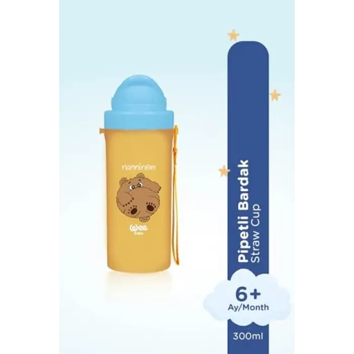 Pipetli Bardak 200 ml - MAVİ