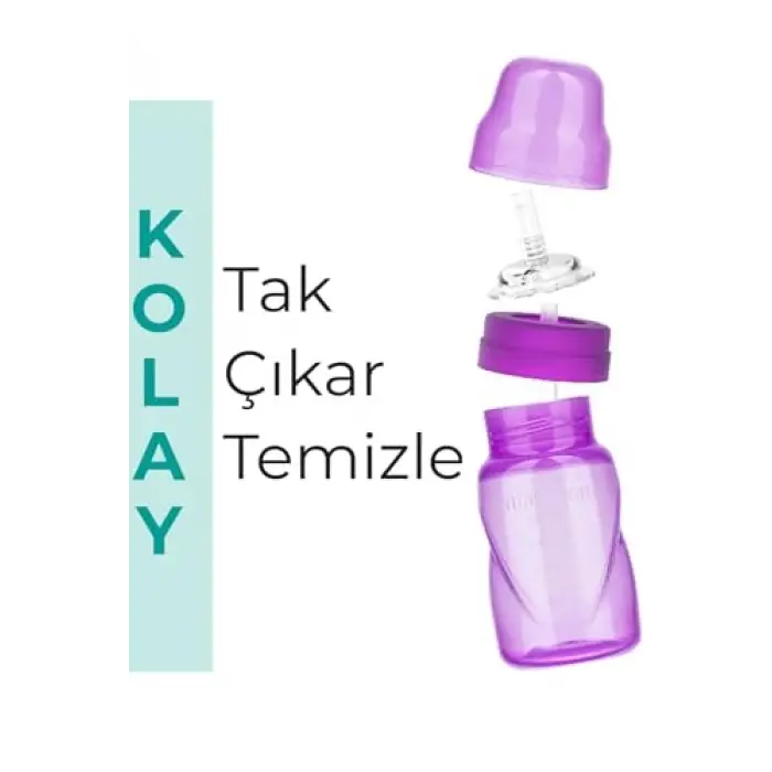 Pipetli Bardak 270 ml/Mor