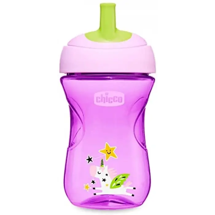 Pipetli Eğitim Bardağı (Pembe/Mor)