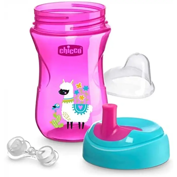 Pipetli Eğitim Bardağı (Pembe/Mor)