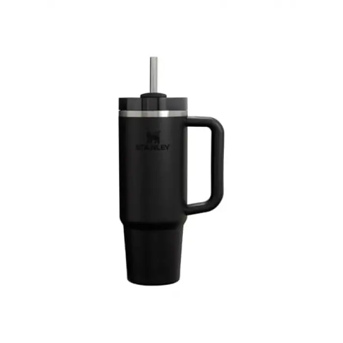 Pipetli Termos Bardak Siyah 0.89 L