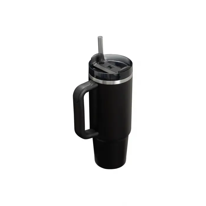 Pipetli Termos Bardak Siyah 0.89 L