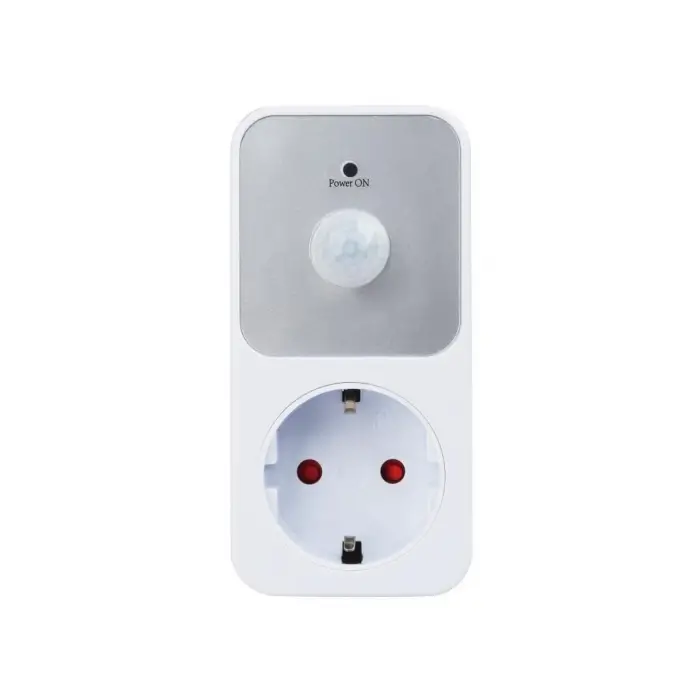 PIR01 Hareket Sensörlü, Pır Sensör 3680W, Priz Çocuk Korumalı