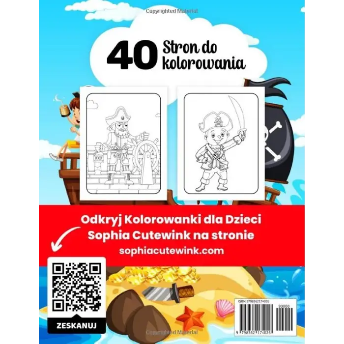 Piraci Kolorowanka Dla Dzieci (Polish Edition)