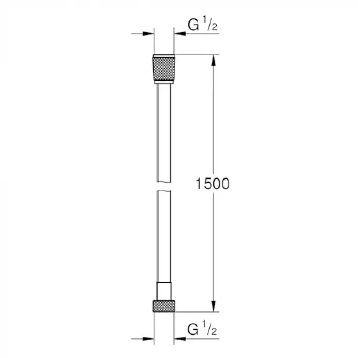 Plastik 150 cm 28364001 Silverflex Duş Hortumu
