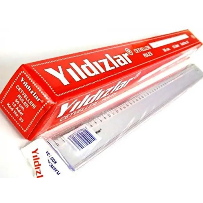 Plastik Cetvel 50 cm