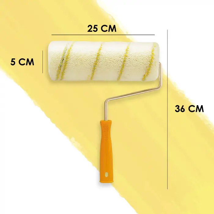 Plastik İç Cephe Boya Rulosu 25 Cm Sarı