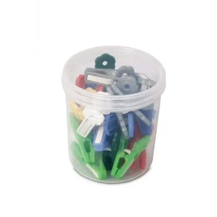 Plastik Mandal Desenli 24 Adet