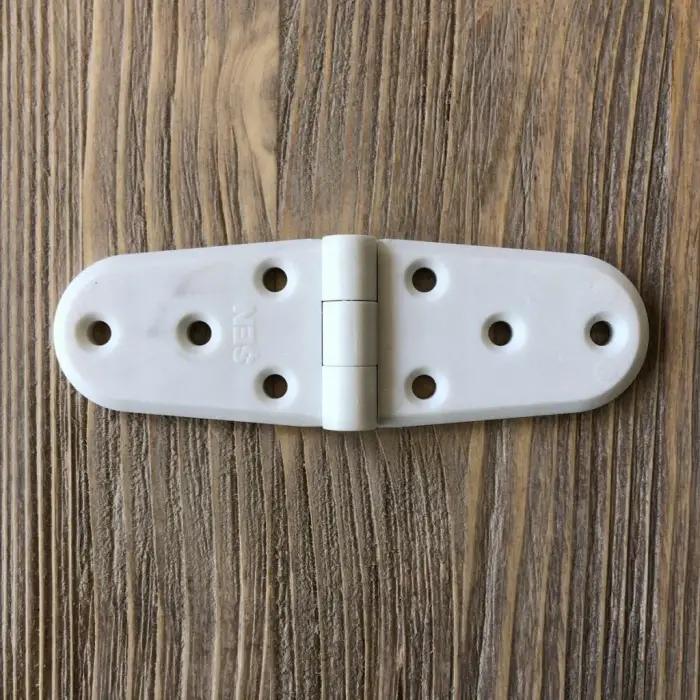 Plastik Oval Menteşe Beyaz, 11 cm, (2 Adet)