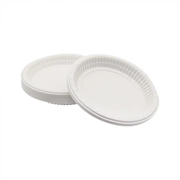 Plastik Tabak 100lü 17 Cm Beyaz Kullan At Tabak