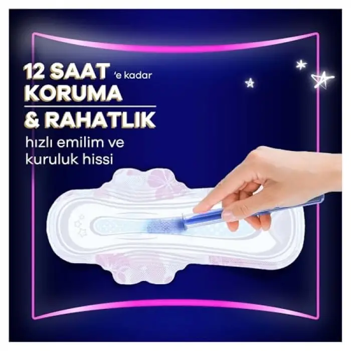 Platinum Hijyenik Ped Gece Esktra Plus (Boy 5) 5 Adet Ped
