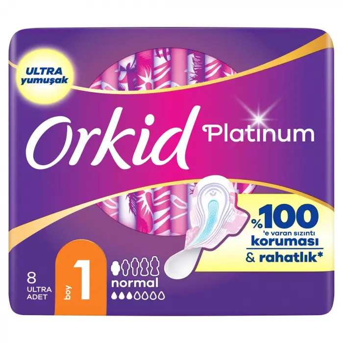 Platinum Hijyenik Ped Normal (Boy 1) 8 Adet Ped