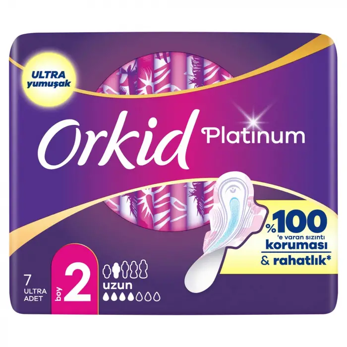 Platinum Hijyenik Ped Uzun (Boy 2) 7 Adet Ped