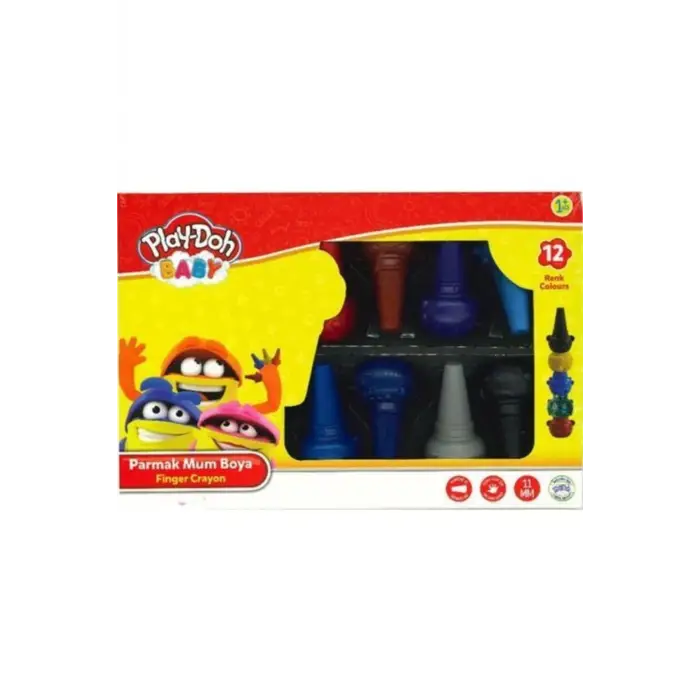 Play Doh Parmak Mum Boya, 12 Renk