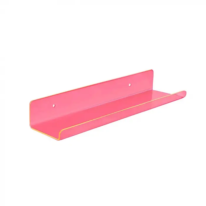 Pleksi Duvar Raf (Neon Pembe, 50cm x 10cm)