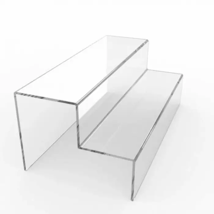 Pleksi Merdiven Stand, 2 Katlı — (Şeffaf)