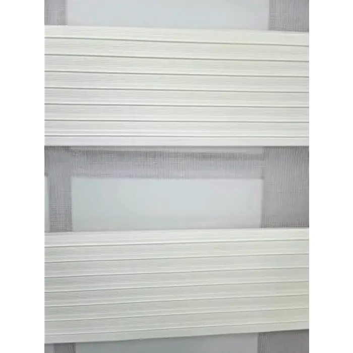 Pliseli Stor Zebra Perde, Sert Plastik Kasalı, 170x200, Ekru