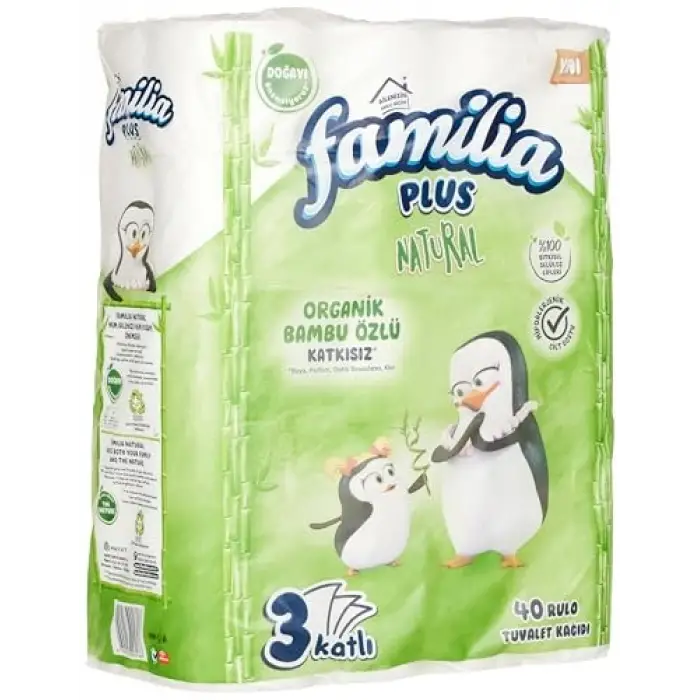 Plus Natural 40lı Paket Tuvalet Kağıdı
