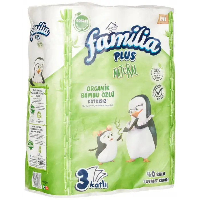Plus Natural 40lı Paket Tuvalet Kağıdı