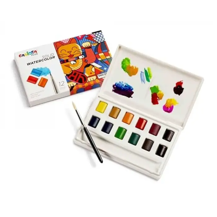 Plus Tablet Sulu Boya 12Li (Fırçali)